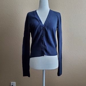 American Eagle Navy Blue Cardigan, M